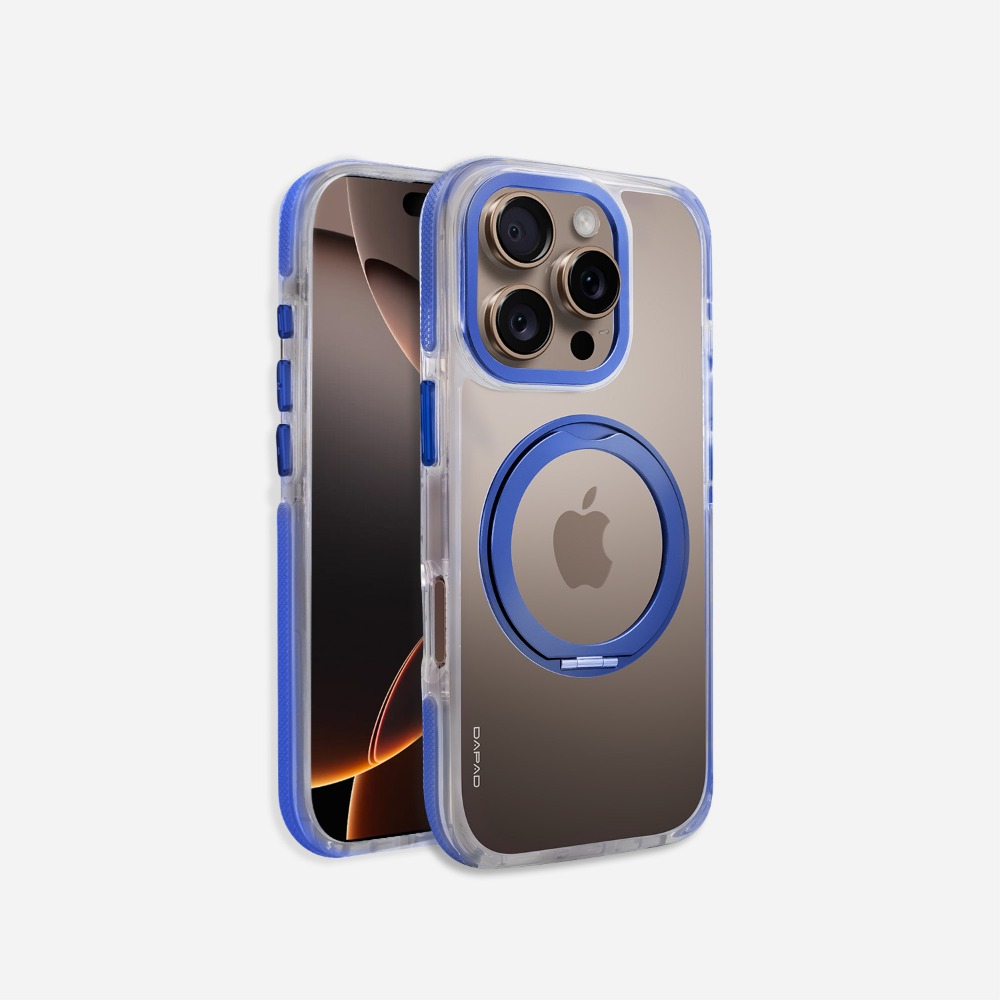 ↗Dapad 旋風360旋轉支架殼↙適用於 Apple iPhone 16 Plus 手機殼 雙料防護 超強磁吸力-規格圖6