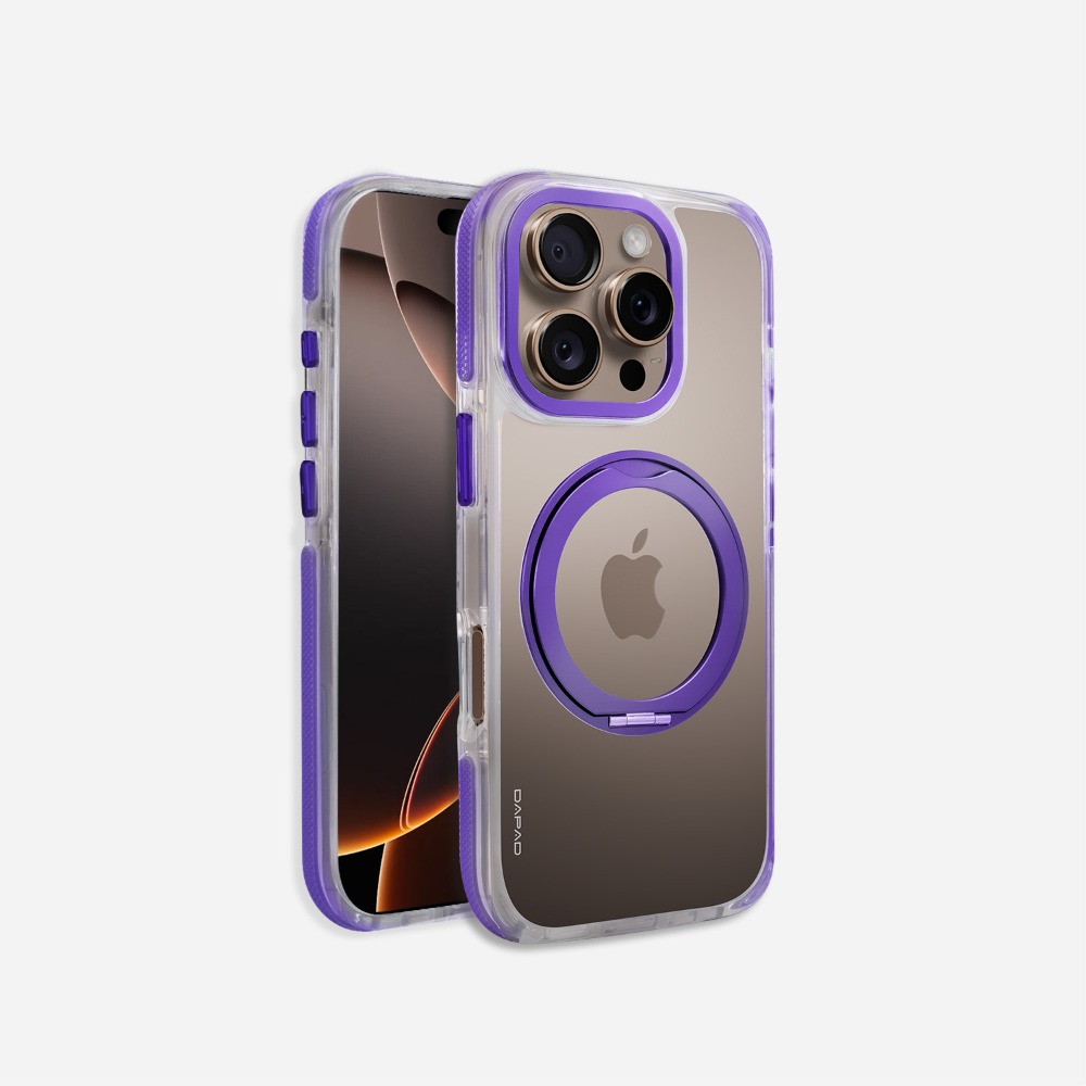 ↗Dapad 旋風360旋轉支架殼↙適用於 Apple iPhone 16 Plus 手機殼 雙料防護 超強磁吸力-規格圖6