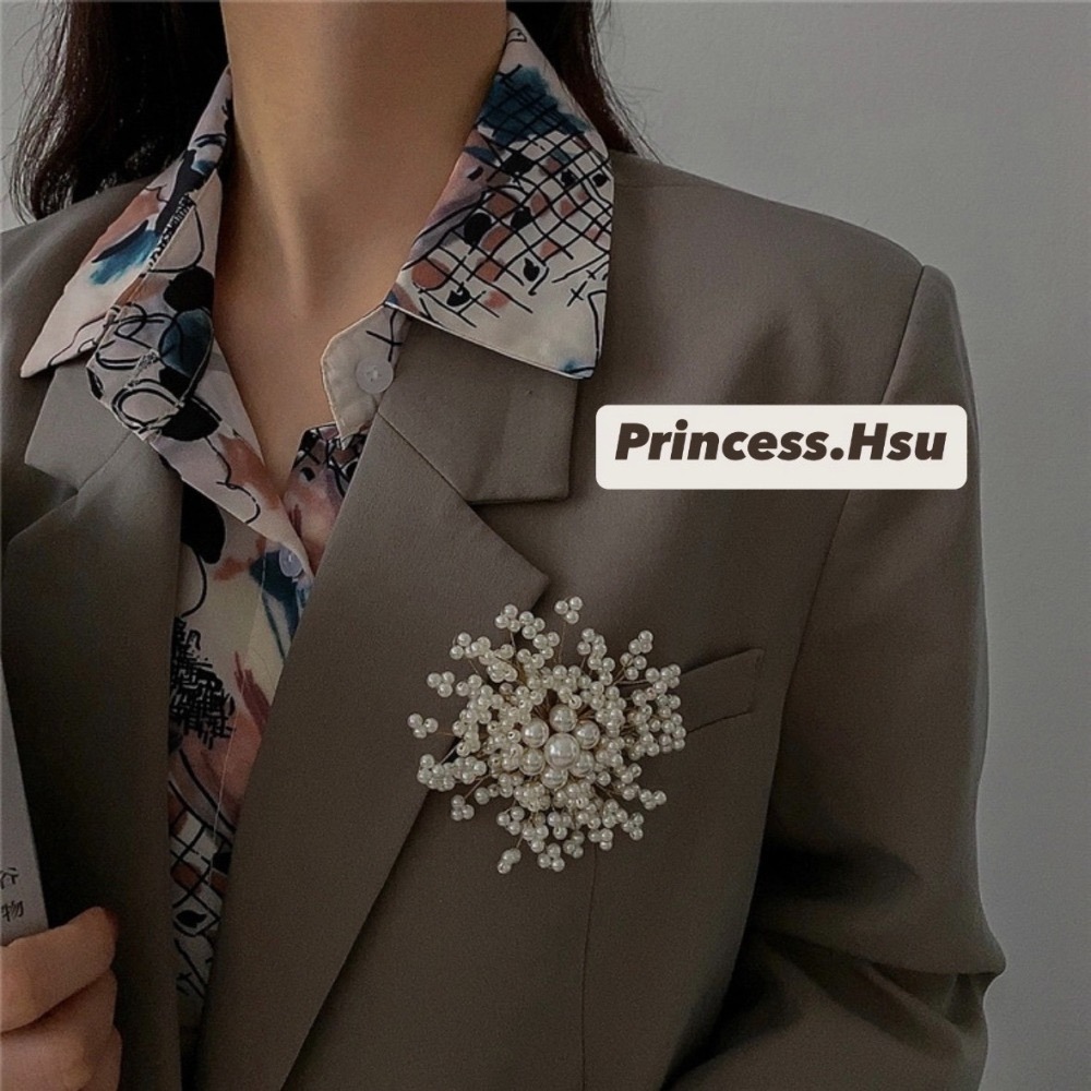 時尚珍珠胸針-細節圖3