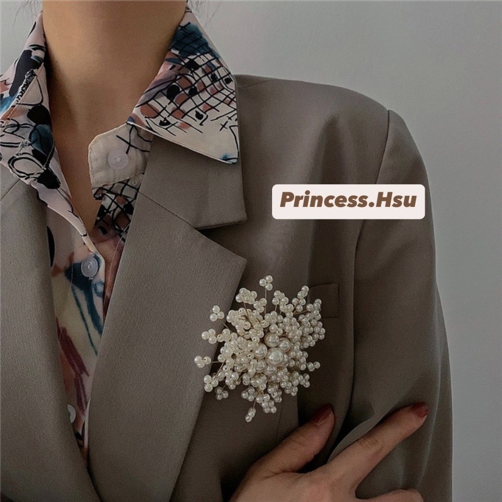 時尚珍珠胸針