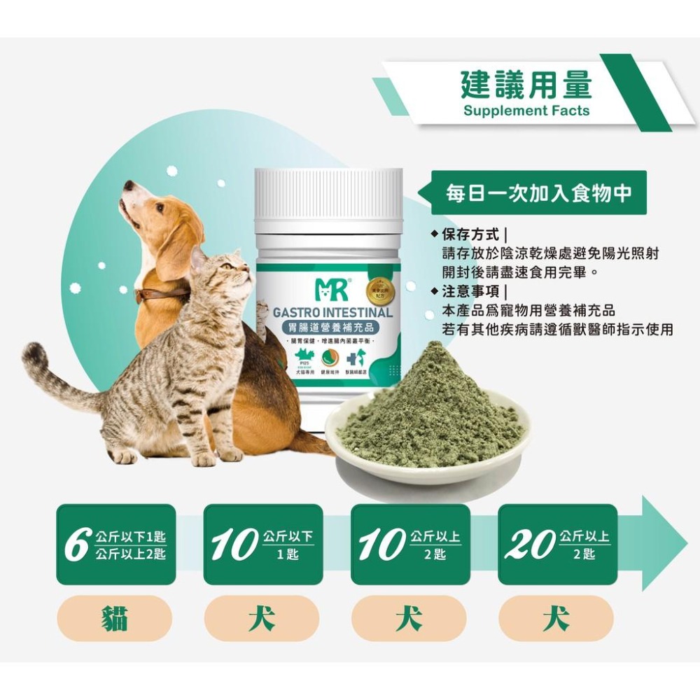 瑪莉洋-犬貓用胃腸道營養補充品 80g 獸醫師強力推薦 寵物胃腸道日常保養-細節圖5