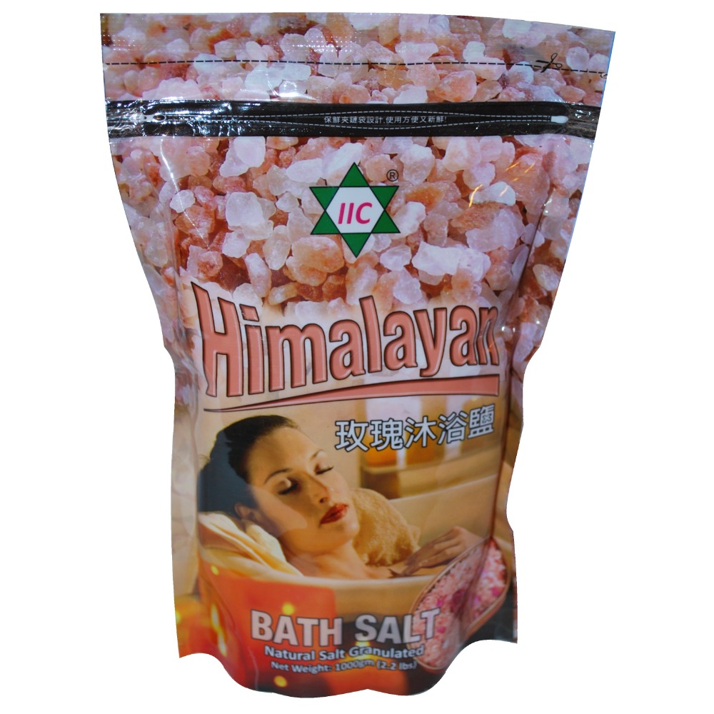 {喜馬拉雅山} 天然玫瑰沐浴鹽 [ 1公斤 ] {歡迎批發} Himalayas Bath Salt-規格圖5