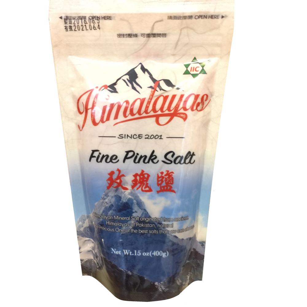 {喜馬拉雅山} 天然玫瑰鹽 {高級食品級} 400 克 Himalayas Pink Salt-細節圖3