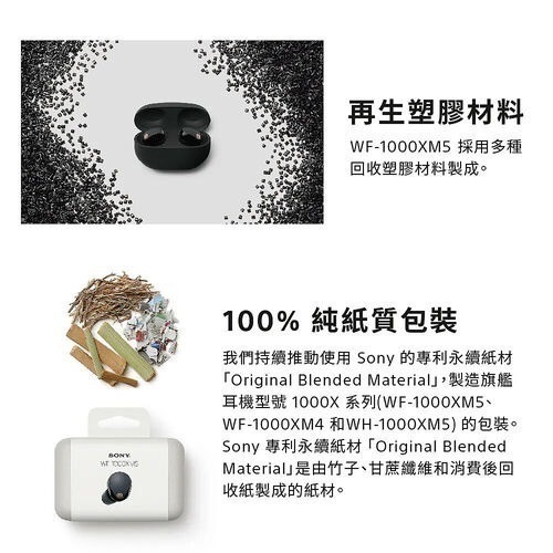 Sony WF-1000XM5 耳塞 真無線 主動式降噪 藍牙耳機 (全新未拆含稅開發票/台灣公司貨)-細節圖11