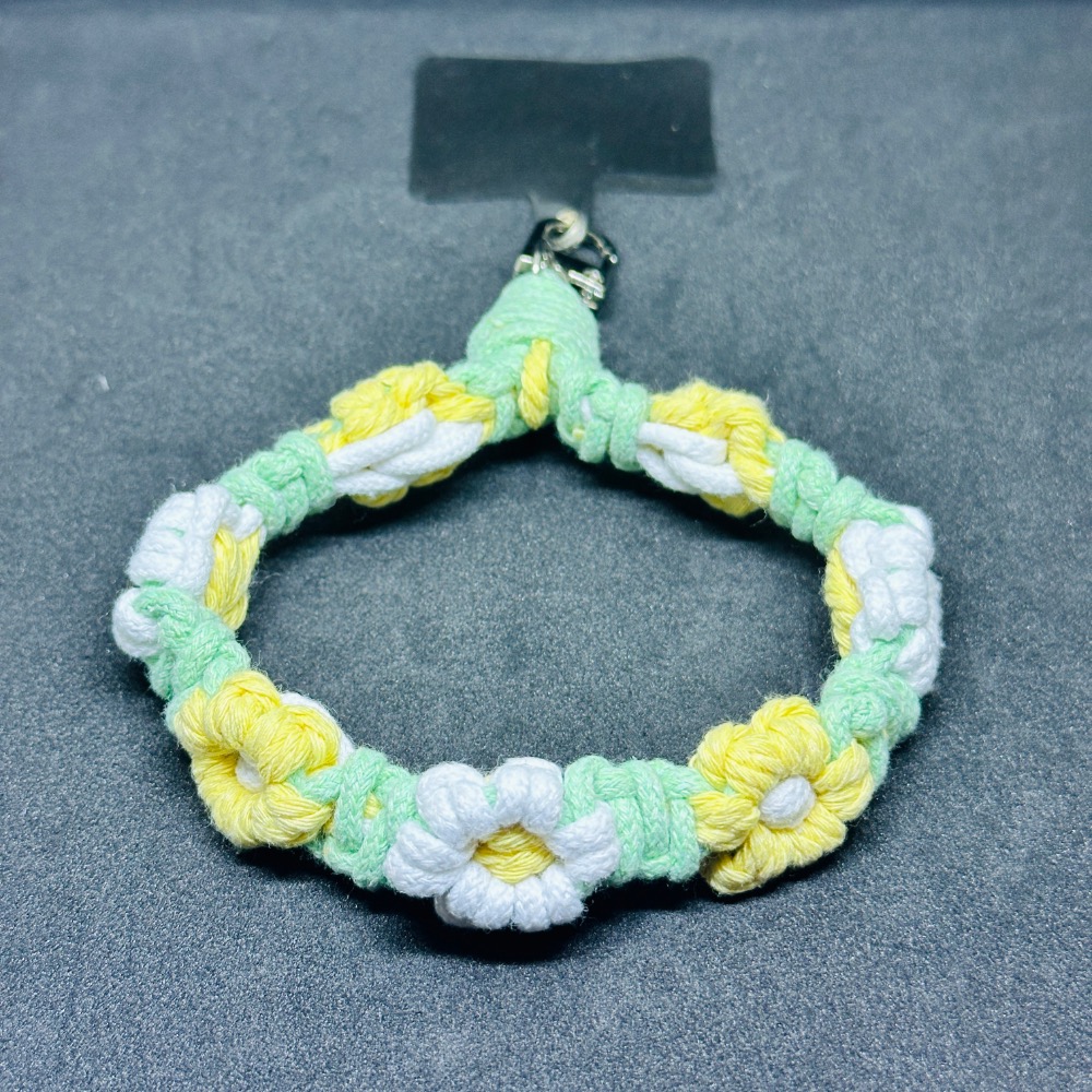 🧶手工編織🧣手腕掛繩 手機掛繩 編織拼色掛繩-細節圖2