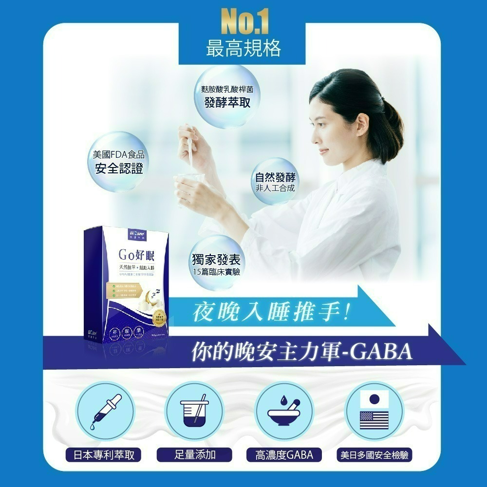 【Bioline 星譜生技】GO好眠_樂活好眠膠囊1盒(30顆/盒)〔西漢方GABA.酸棗仁.芹菜素(洋甘菊)〕-細節圖4