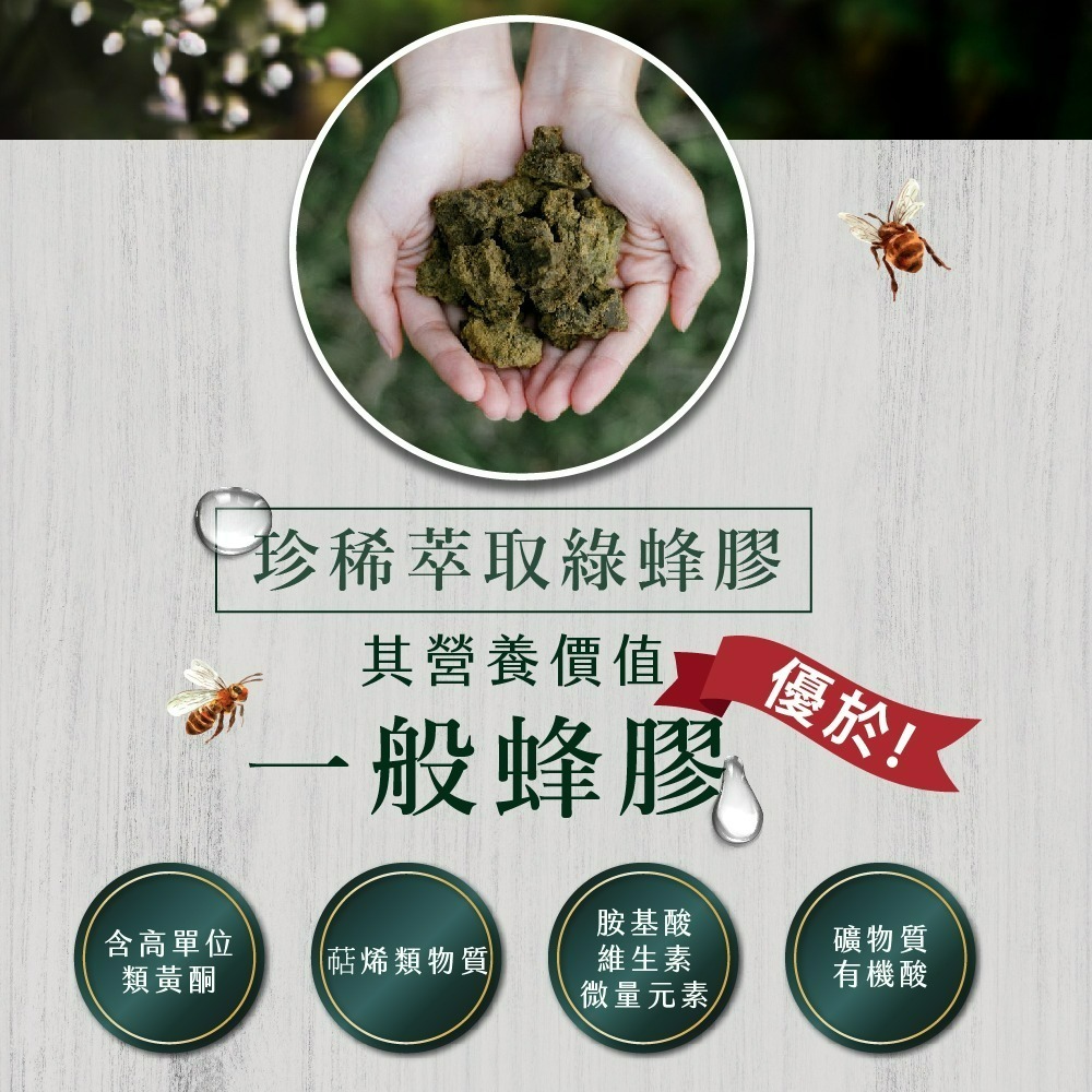 【Bioline 星譜生技】Go蜂護_巴西綠蜂膠防護膠囊1盒(30顆/盒)〔緩釋型.特添加蔓越莓萃取〕-細節圖4