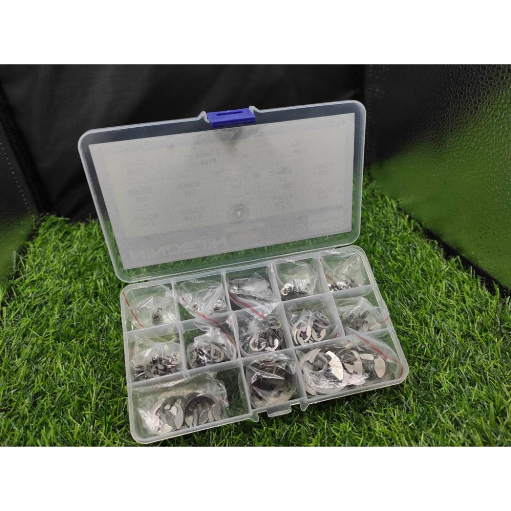 C扣盒 E扣 E卡簧 固定扣 C型環 檔圈 C形扣環 彈簧扣 止動 304不銹鋼 C扣組【G13】-細節圖3