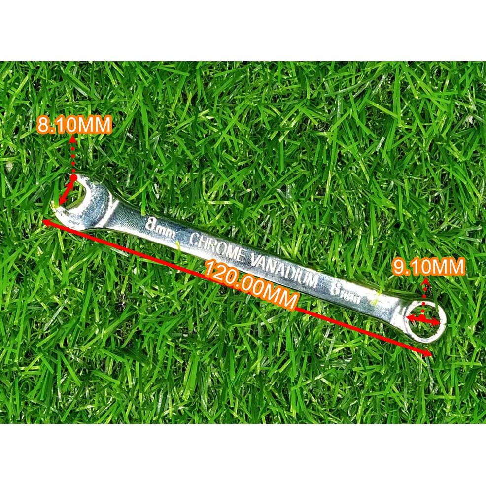 馬達專用扳手 鏡面全拋光8MM兩用扳手(梅花/開口)二合一 兩用板手 馬達板手 娃娃機工具 修繕五金 【H03】-細節圖2