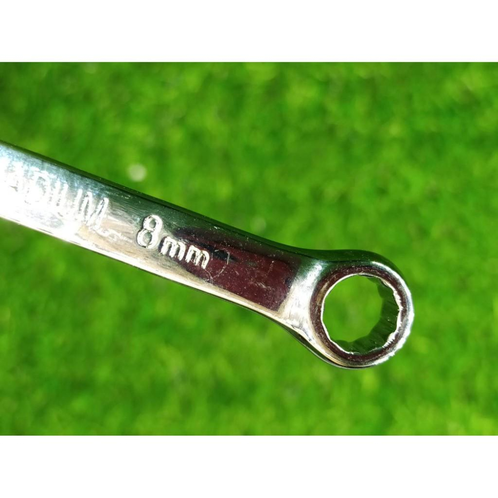 馬達專用扳手 鏡面全拋光8MM兩用扳手(梅花/開口)二合一 兩用板手 馬達板手 娃娃機工具 修繕五金 【H03】-細節圖5