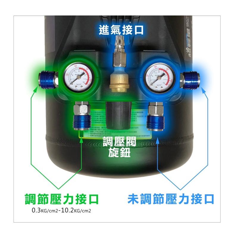 胖達人五金 風霸 AT-36 超輕鋁合金空壓機 儲氣桶 空桶 36L-細節圖3