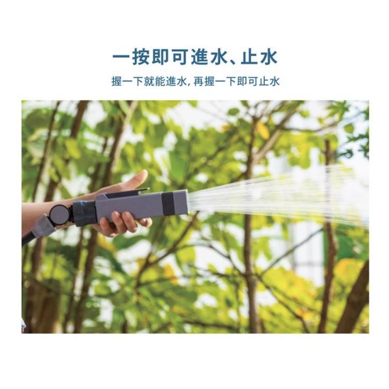 胖達人五金 Takagi灑水組、10M 20M 水管車組洗車園藝澆花附掌上按壓灑水噴頭RM1110GY RM1220GY-細節圖8