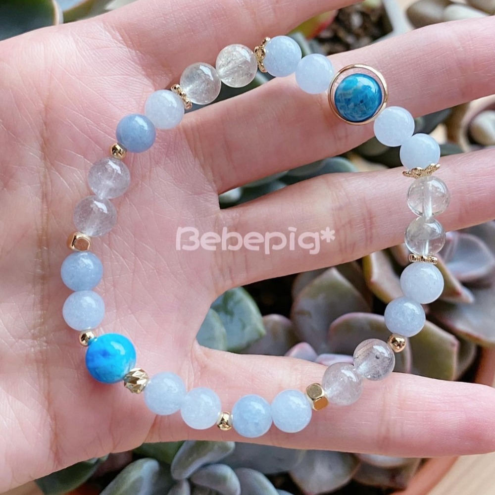 💙和平、正能量，帶來好人緣💙 ʚ藍磷灰石｜藍超七｜摩根石｜阿魯沙ɞ-細節圖2