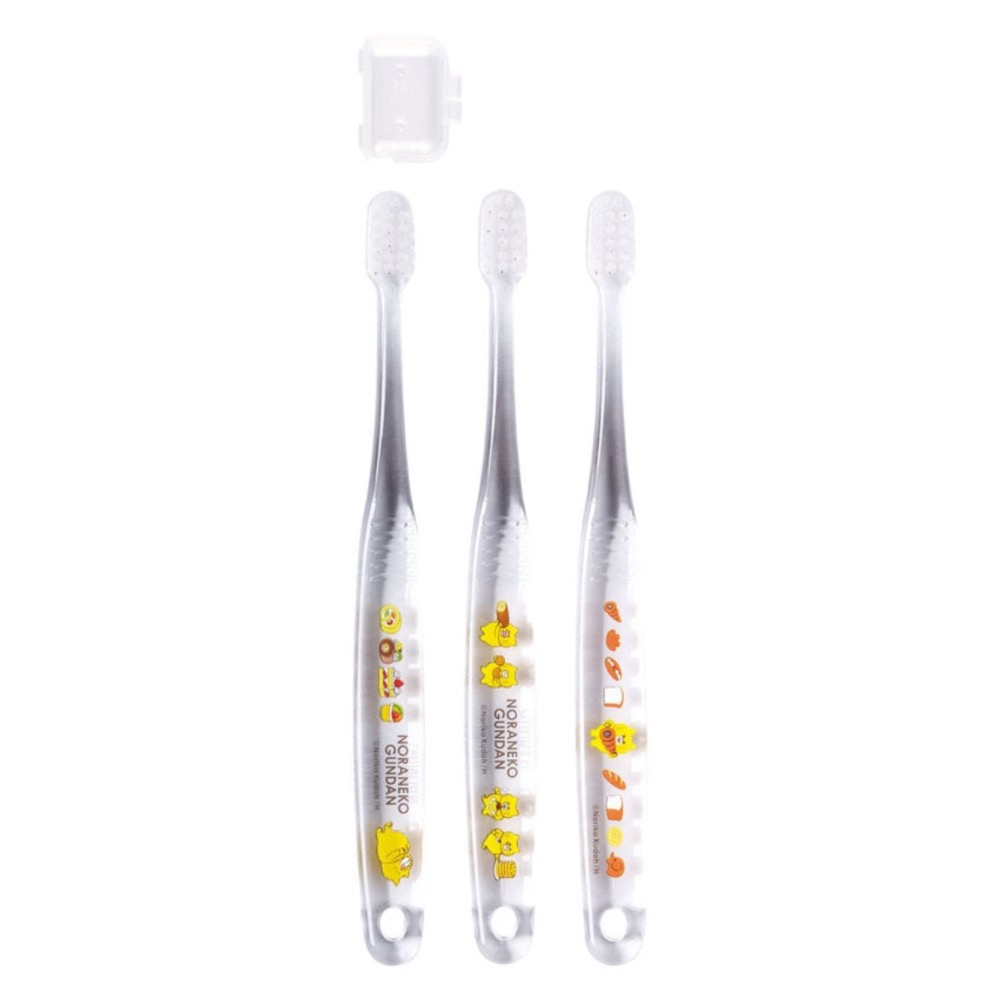 Kaperle［現貨］日本 Skater 兒童幼兒牙刷 3入組 3-5歲 透明 麵包小偷 野貓軍團 汪汪隊 Tomica-規格圖4