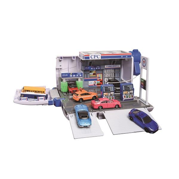 ★【TOMICA】多美小汽車 場景系列 特注 CPC 台灣中油 變形加油站(無附小汽車) TW26999-細節圖4