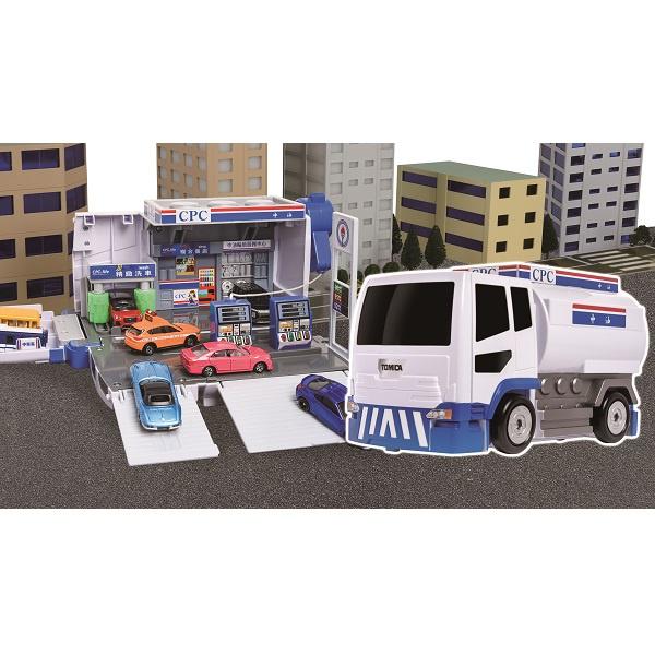 ★【TOMICA】多美小汽車 場景系列 特注 CPC 台灣中油 變形加油站(無附小汽車) TW26999-細節圖9