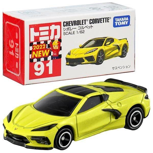 ★【TOMICA】多美小汽車 2022 NEW 91 雪佛蘭 CHEVROLET CORVETTE-細節圖4