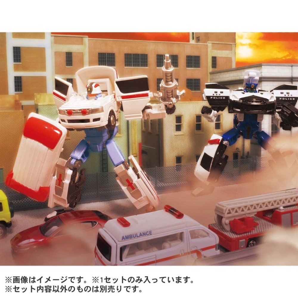 ★【TOMY】特裝合体 JB03 救援勇者 - 救護車特裝 豐田 Himedic 救護車 TP20708-細節圖6