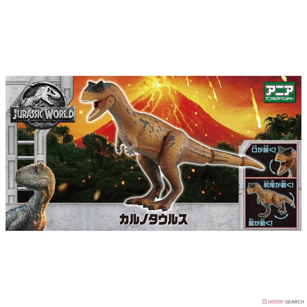 TOMY  多美動物園 ANIA  侏儸紀世界 Carnotaurus AN11332-細節圖2