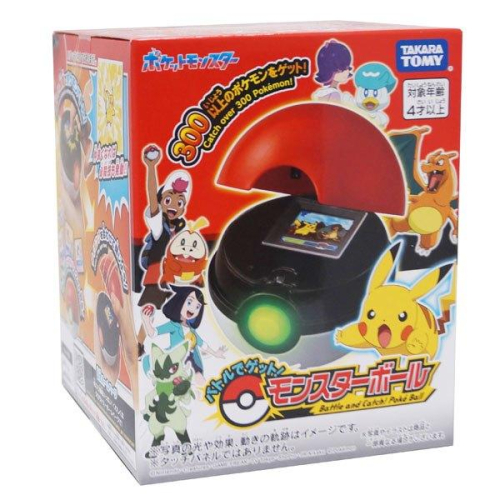 TOMY 正版 Pokemon 精靈寶可夢 對戰捕捉! 精靈球遊戲機 中文/日文版 PC93296 PC94243