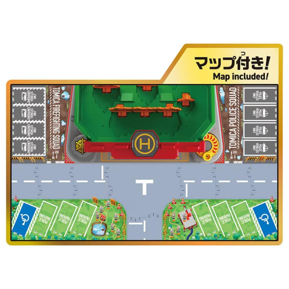 ★【TOMICA】多美小汽車 場景系列 消防訓練中心  (無附小汽車) TW94192-細節圖8