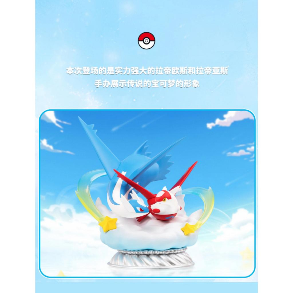 玩樂主義 Funism《Pokemon 精靈寶可夢》中尺寸系列 拉帝歐斯&拉帝亞斯 模型 FU31838-細節圖4