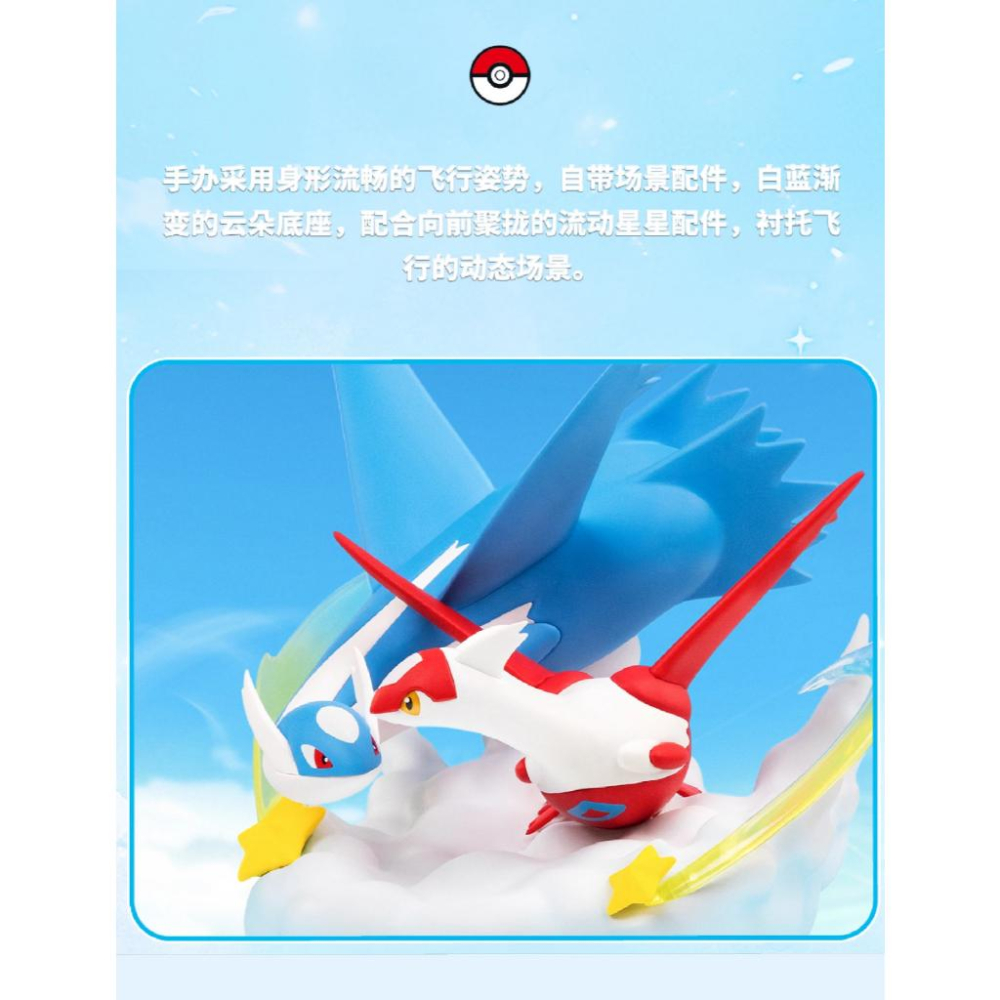 玩樂主義 Funism《Pokemon 精靈寶可夢》中尺寸系列 拉帝歐斯&拉帝亞斯 模型 FU31838-細節圖5