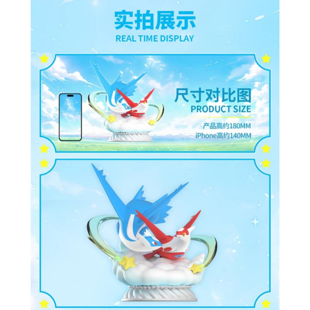 玩樂主義 Funism《Pokemon 精靈寶可夢》中尺寸系列 拉帝歐斯&拉帝亞斯 模型 FU31838-細節圖6