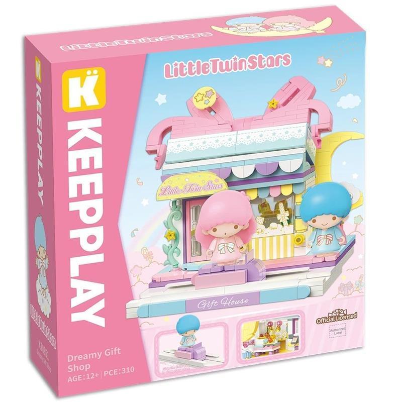 QMAN 啟蒙積木 Keeppley 三麗鷗 雙子星甜美禮品店 QM31114-細節圖2