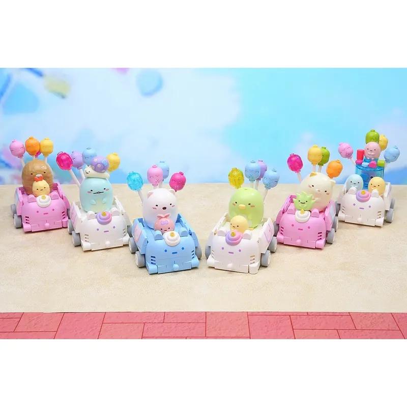 Qman 啟蒙積木 Sumikko Gurashi 角落小夥伴 氣球小車系列 企鵝?&黃粉圓 QM32234-細節圖3