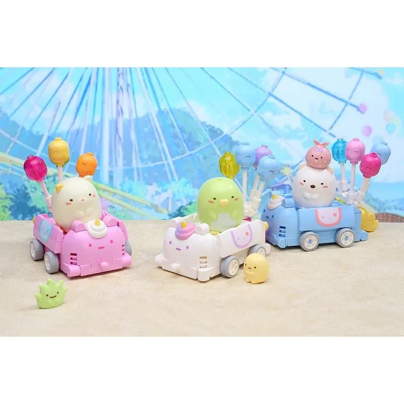 Qman 啟蒙積木 Sumikko Gurashi 角落小夥伴 氣球小車系列 企鵝?&黃粉圓 QM32234-細節圖4