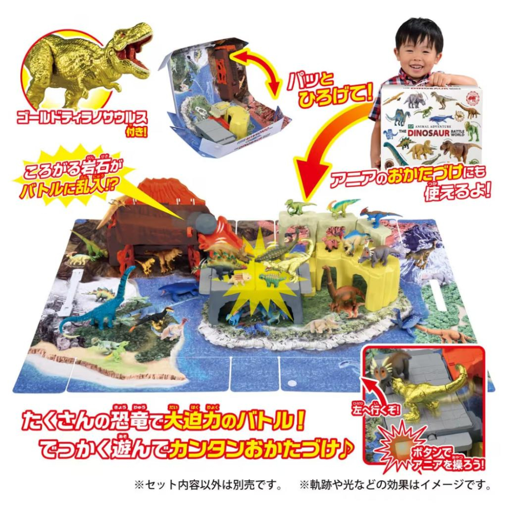 TOMY  多美動物園 ANIA  恐龍決戰大地圖提盒 AN92113-細節圖2