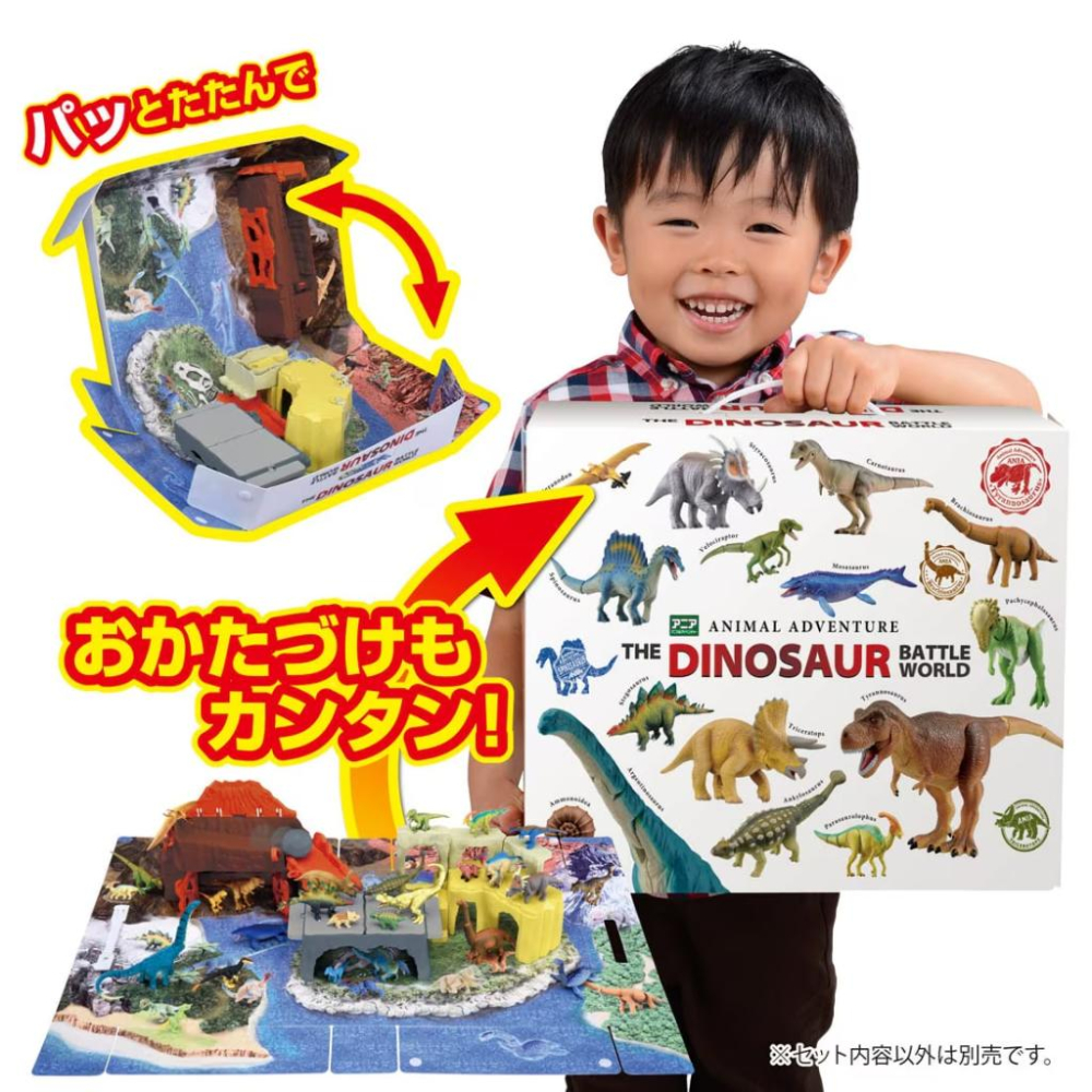 TOMY  多美動物園 ANIA  恐龍決戰大地圖提盒 AN92113-細節圖4