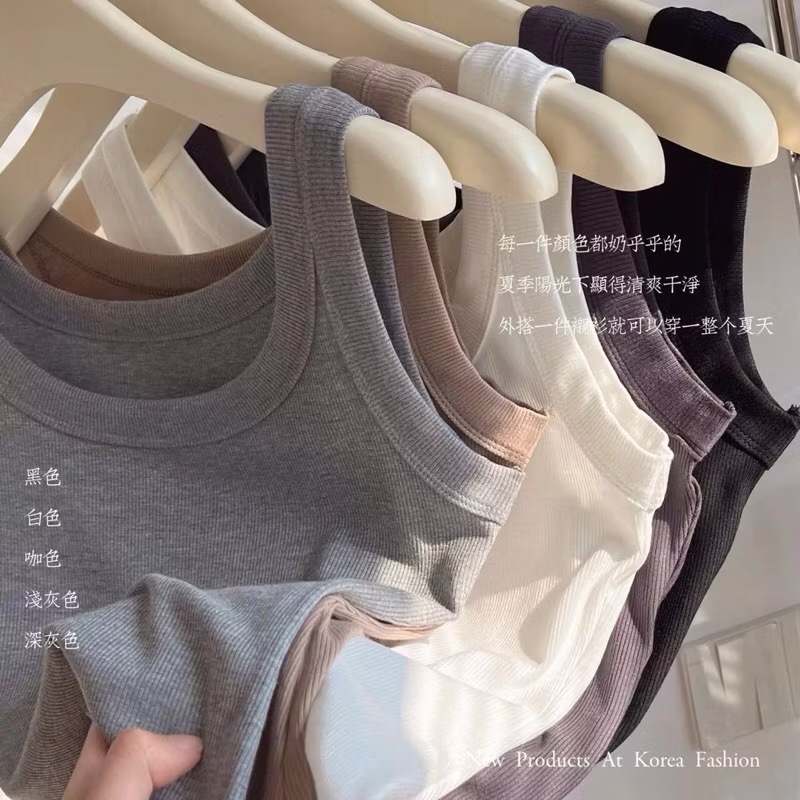 韓系坑條彈性打底背心～超彈性-細節圖6