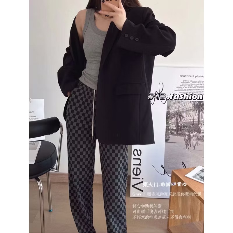 韓系坑條彈性打底背心～超彈性-細節圖9