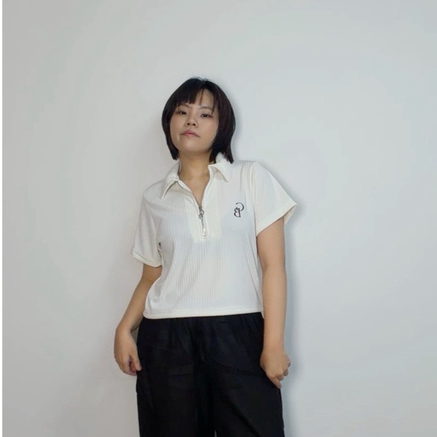 泰國 Ticha 短版拉鍊 Polo 上衣 【現貨】-細節圖2