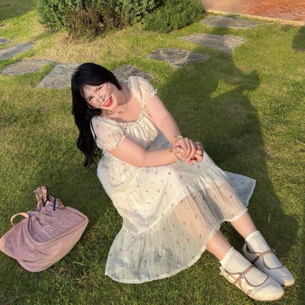 Rapunzel 公主印花長洋裝 【預購】-細節圖2