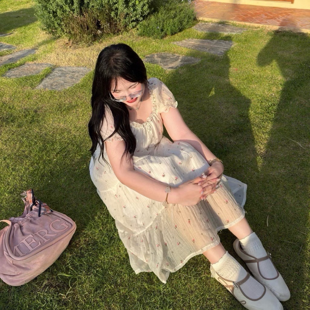 Rapunzel 公主印花長洋裝 【預購】-細節圖4