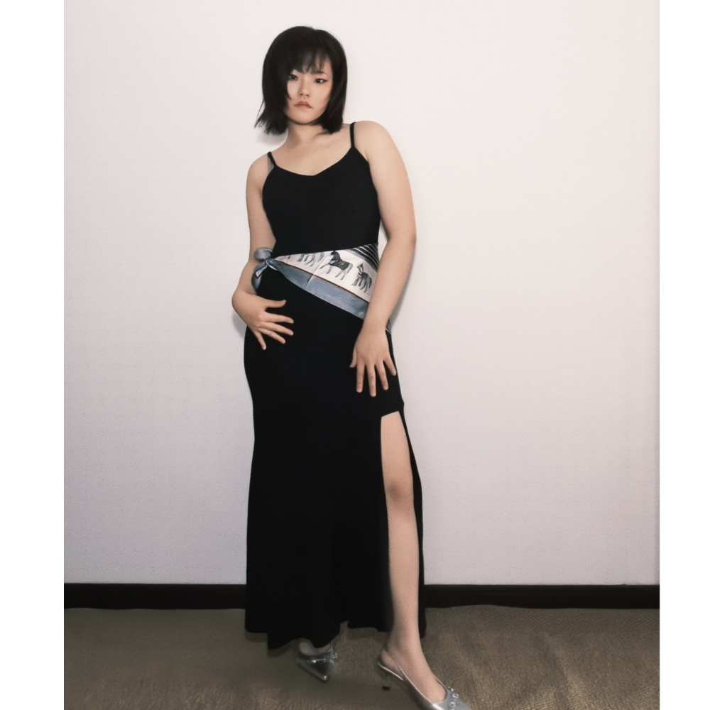 法式辣妹魚尾吊帶長裙 【現貨XL】-細節圖3