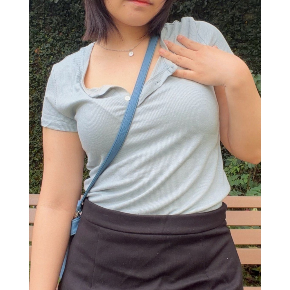 天絲亞麻排釦短袖  【現貨】 可以穿到2XL 上身-細節圖5