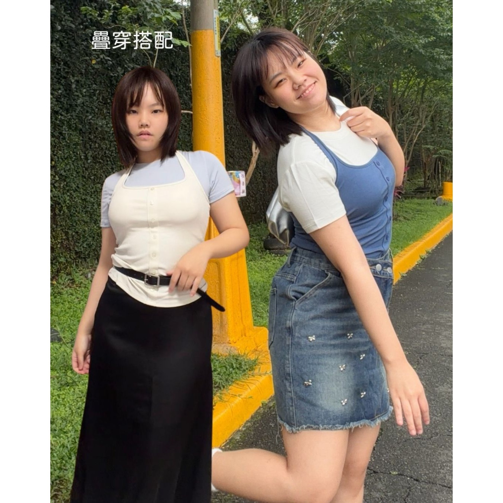 天絲莫代爾蠶絲素色短袖 【現貨】可以穿到2XL-細節圖5