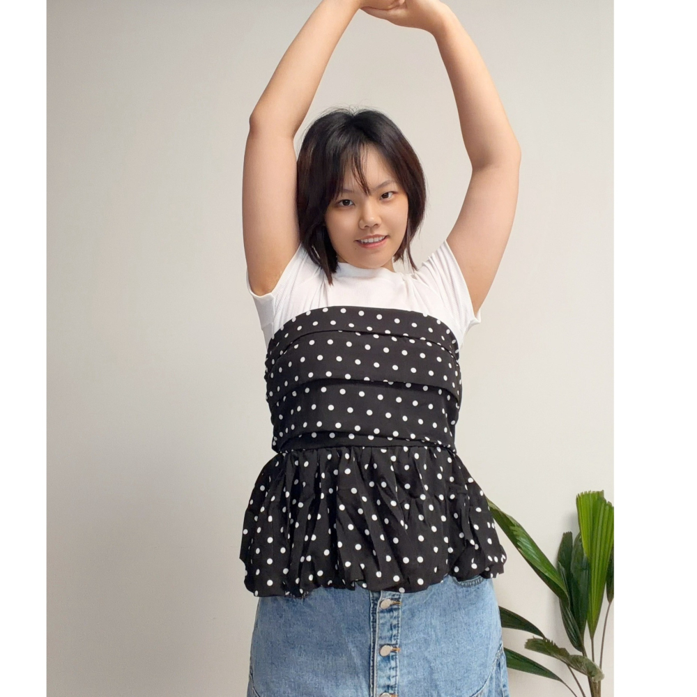 【中尺碼】 Rena 兩件式上衣套裝-細節圖4