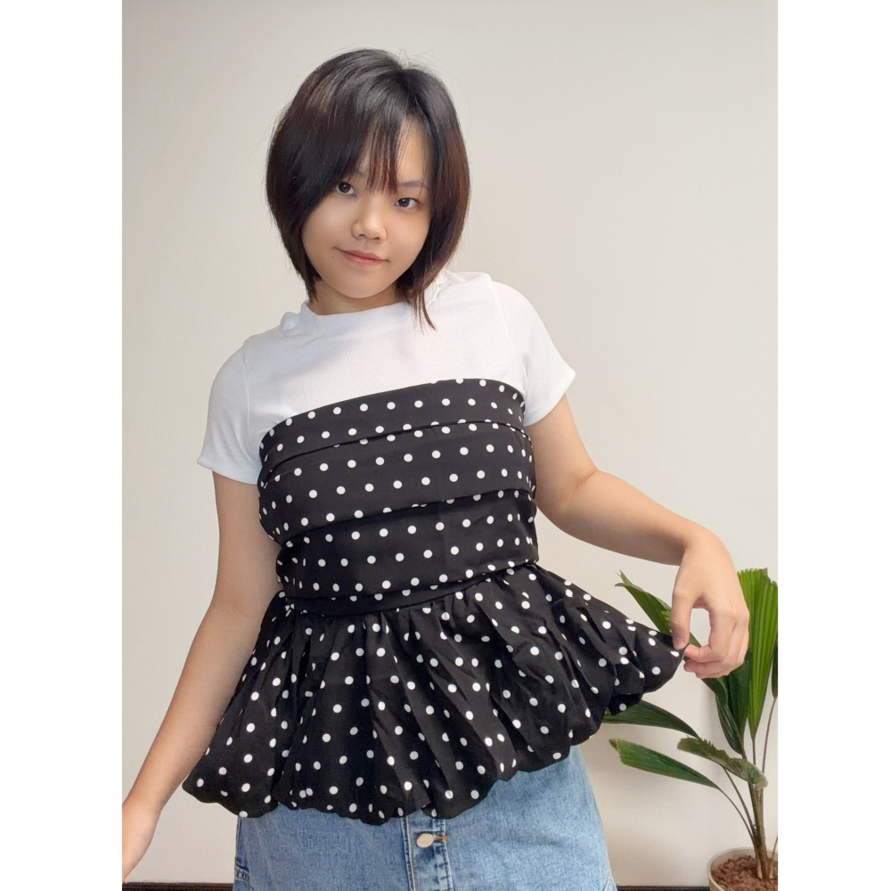 【中尺碼】 Rena 兩件式上衣套裝-細節圖5