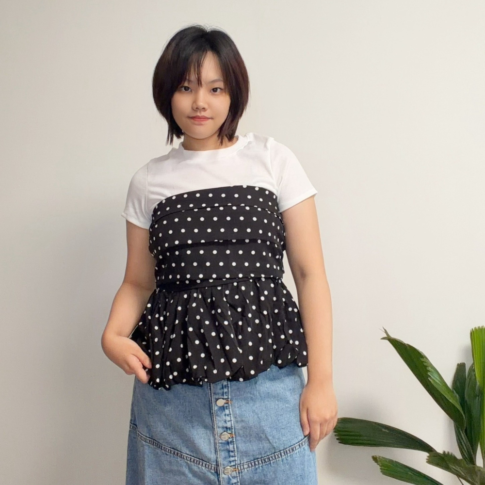 【中尺碼】 Rena 兩件式上衣套裝-細節圖6