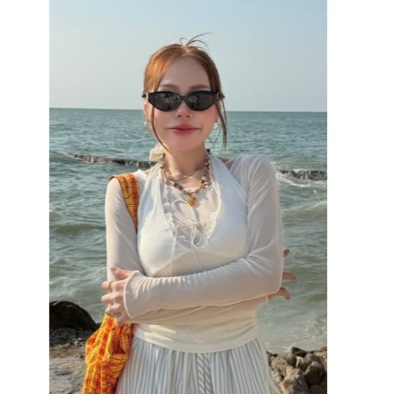 【中尺碼】Gina 兩件式上衣-細節圖4