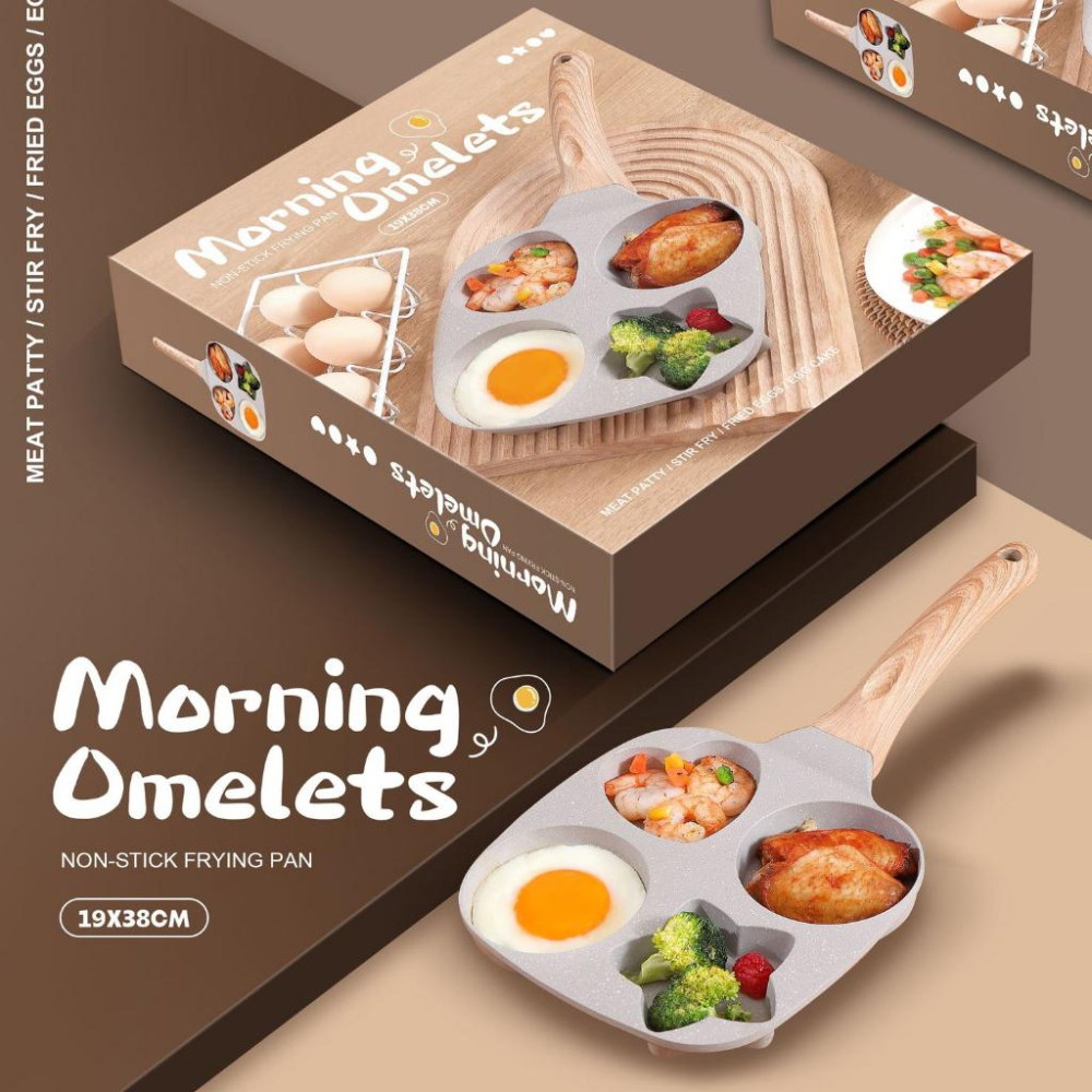 【現貨 免運🔥煎蛋鍋】鍋子 牛排鍋 煎蛋鍋雙孔升級款 早餐鍋 不沾鍋 早餐 雞蛋 蛋 漢堡 漢堡肉 荷包蛋 煎蛋模具-細節圖6