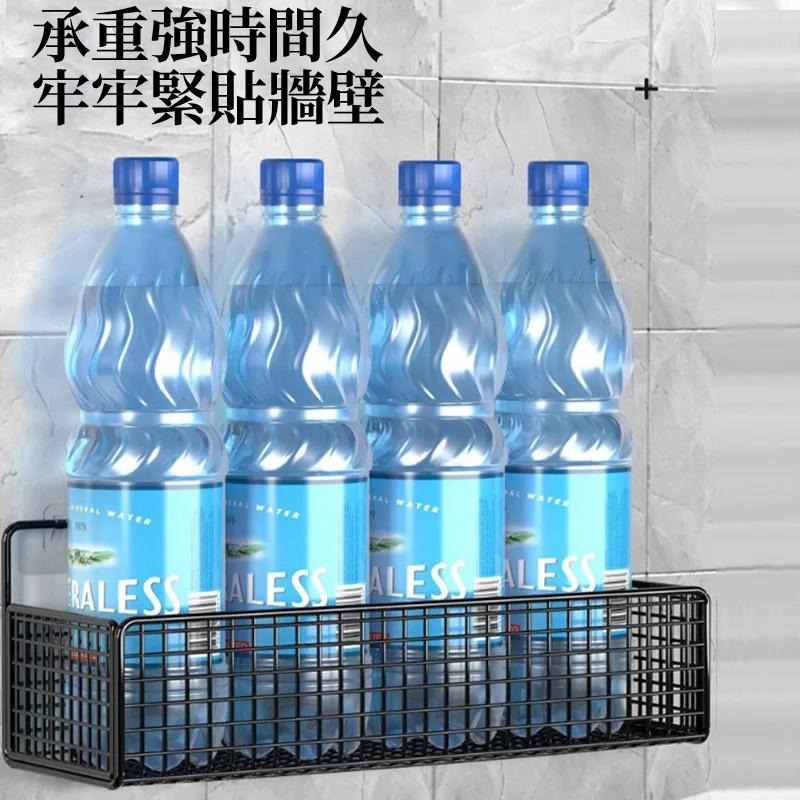 【現貨 免運🔥免打孔置物籃】置物架 廚房置物架 收納籃 鐵藝收納籃 收納鐵架 多功能收納籃 網格置物架 浴室-細節圖2