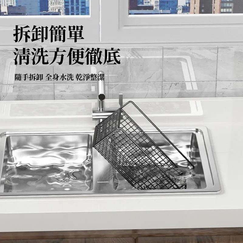 【現貨 免運🔥免打孔置物籃】置物架 廚房置物架 收納籃 鐵藝收納籃 收納鐵架 多功能收納籃 網格置物架 浴室-細節圖3