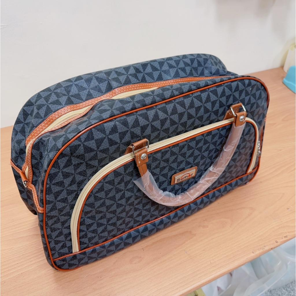 🔥台灣現貨🔥手提行李袋 登機包 登機 旅行收納 旅行袋 飛機包 行李袋行李包 加大容量 大容量行李包 防潑水 雙拉鏈-細節圖2