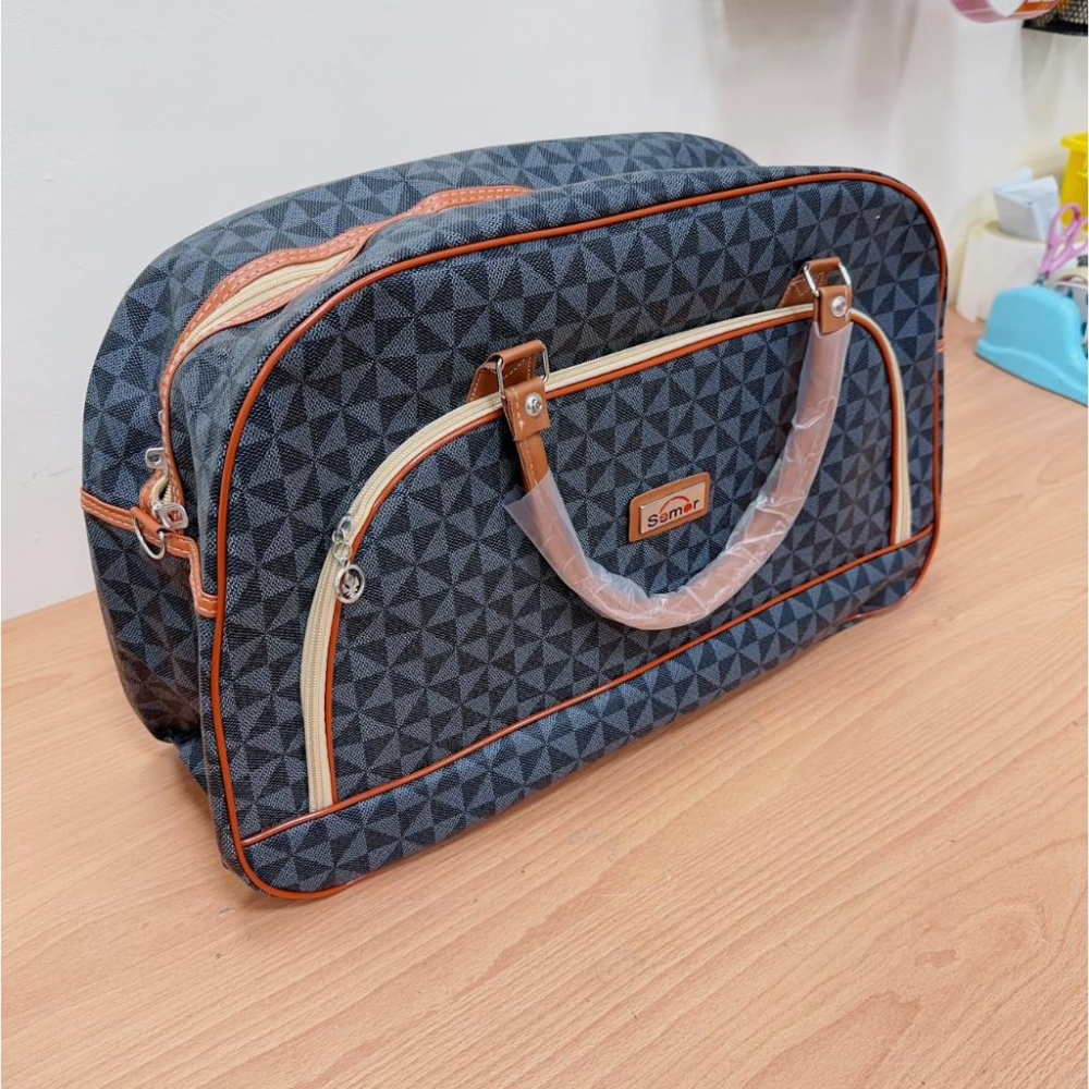 🔥台灣現貨🔥手提行李袋 登機包 登機 旅行收納 旅行袋 飛機包 行李袋行李包 加大容量 大容量行李包 防潑水 雙拉鏈-細節圖7